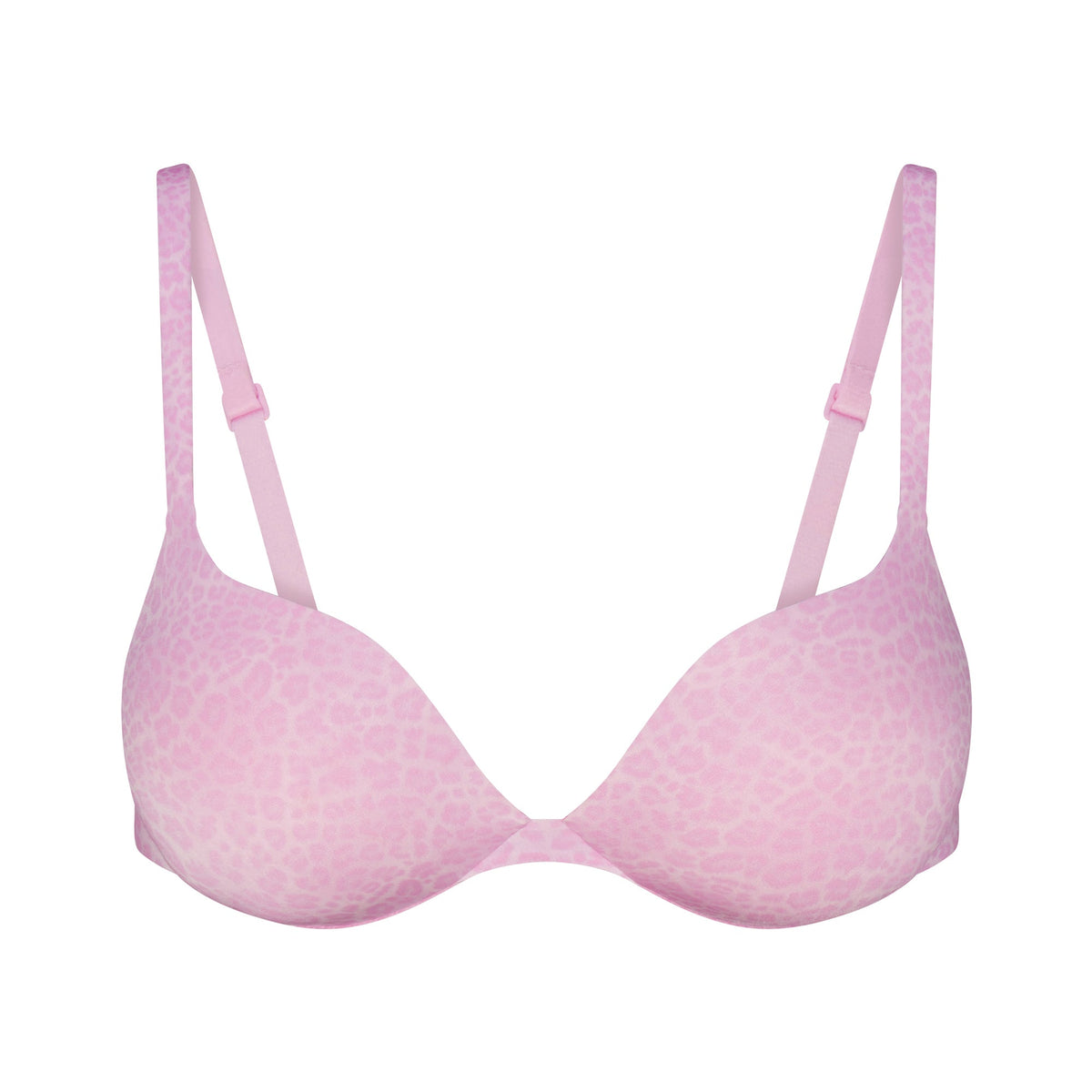 SKIMS ULTIMATE TEARDROP PUSH-UP BRA | BUBBLE GUM LEOPARD PRINT