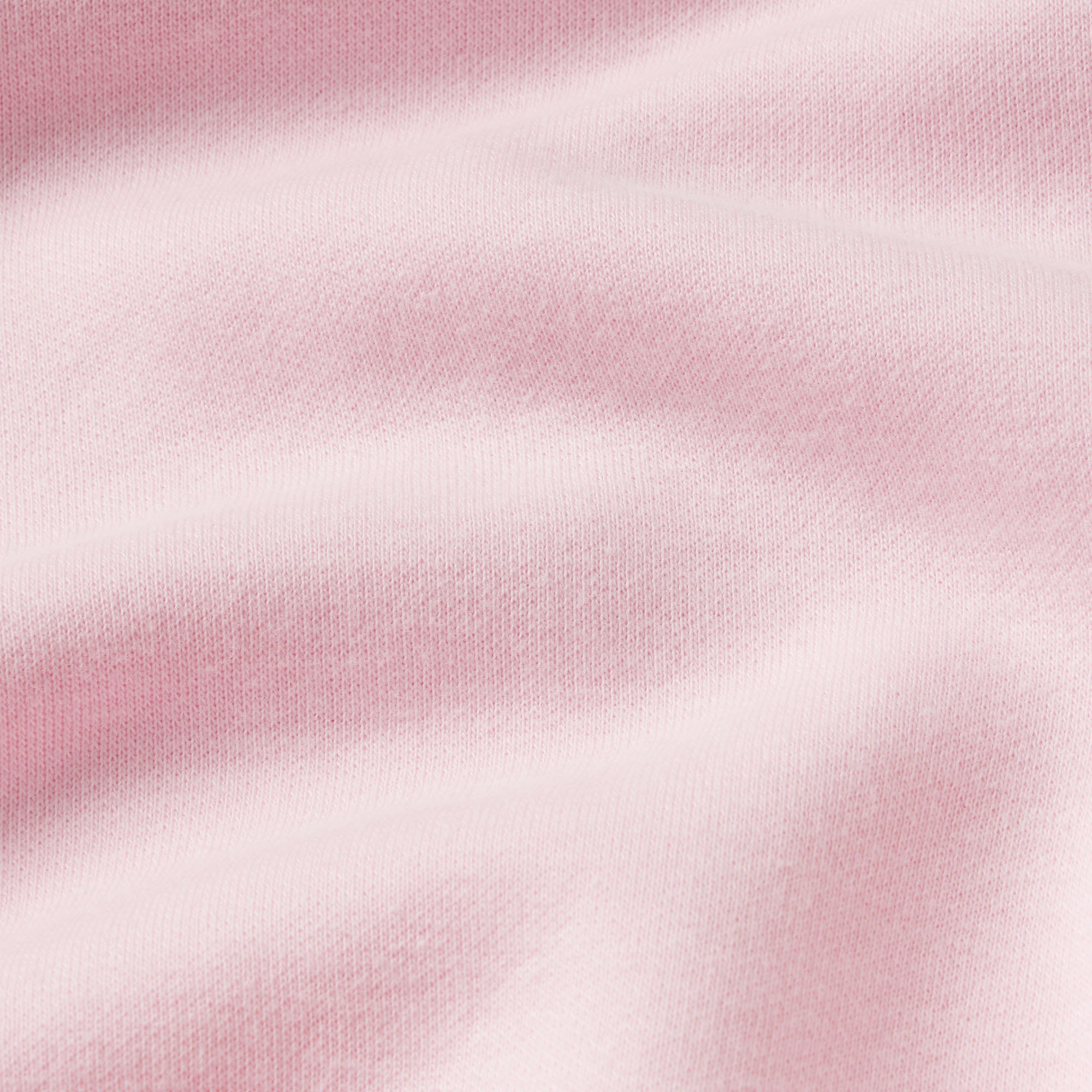 COTTON FLEECE POLO SWEATSHIRT | CHERRY BLOSSOM