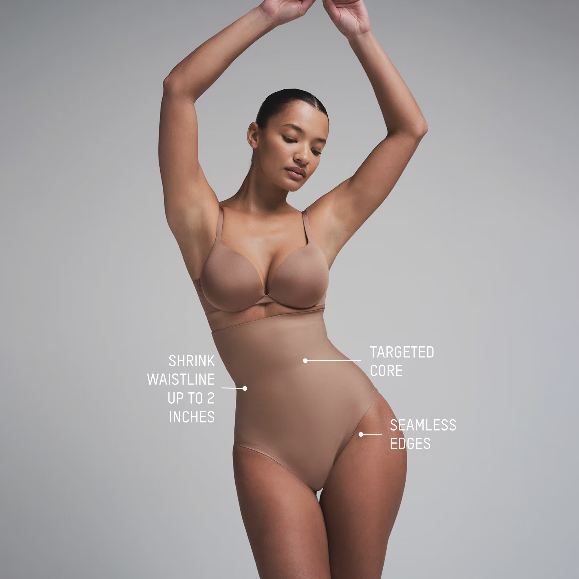 SKIMS BODY CORE SCULPT HIGH-WAISTED BRIEF | CLAY